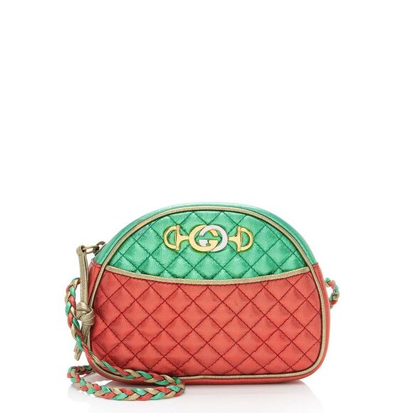 Gucci Metallic Leather Trapuntata Mini Bag - Picture 1 of 12